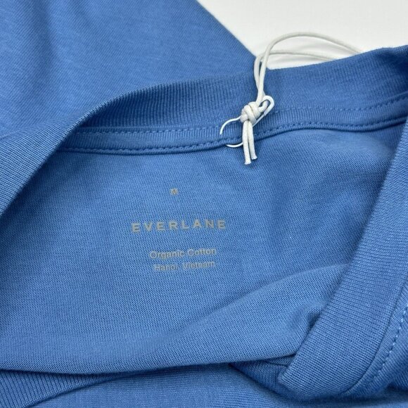 Everlane Women's NWT Bluebell The Relaxed Long Sleeve Organic Crew T-Shirt M/C43 - Picture 9 of 15